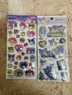 サンリオ クロミ マイメロ シール 2セット キラキラ カプセル ポップデコ
