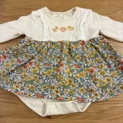 ありやす様専用　長袖ロンパース　80cm 花柄　ベビー服　ベビー　ロンパース