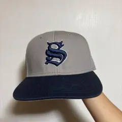 OTTO グレーとネイビー キャップ