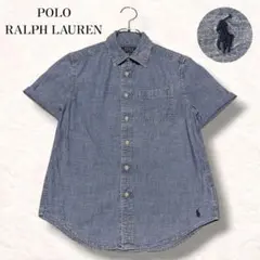 ラルフローレン メンズライク ポニー刺繡 デニム シャンブレーシャツ