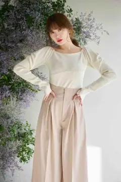 Front Tuck Wide Pants Her lip to ハーリップトゥ
