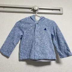 babyGAP リバーシブル　アウター　70cm ベビー　ブルー　ボーダーのサムネイル