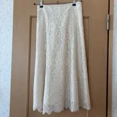 【Te chichi】テチチ フラワー総レース ロングスカート アイボリーのサムネイル