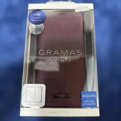 新品 GRAMAS AQUOS sense6 手帳型ケース ワインレッド 未開封のサムネイル
