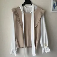 INGNI フリル付きベージュニットベスト　2セット