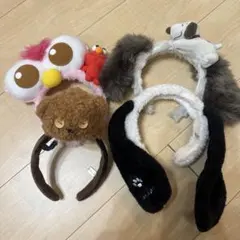 ユニバ カチューシャ まとめ売り スヌーピー エルモ モッピー ティム