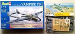 Revell&FROG1/72デ・ハビランドヴァンパイア FB.5 Mk.50のサムネイル