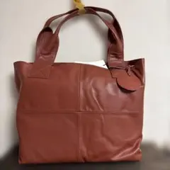 【未使用】　ズッケロ　zucchero 牛革 トートバッグ ブラウンのサムネイル