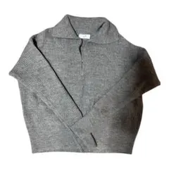 SLOBE IENA グレー ハイネックセーター