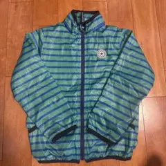 Mushush 緑と青のストライプジャケット 130