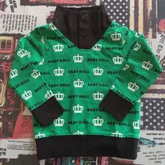 BABY DOLL トレーナー #ベビド#タートルネック#グリーン