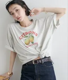 【完売品】DISCOAT レモングラフィックTシャツ S