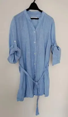 しまむらCLOSSHIリネンシャツチュニック