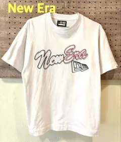 New Era ロゴプリント Tシャツ ホワイト
