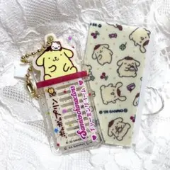 チャーミングコーム アクリルチャーム ポムポムプリン ＆ 携帯クリーナー セット