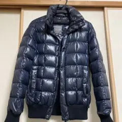 【デュべティカ】ダウンジャケット ネイビー Lサイズ フード付き