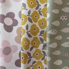 北欧柄カットクロス３枚セット　パステル