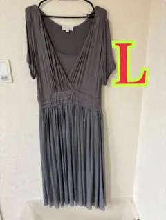 Sweet Mommy 授乳服 グレー Lサイズ　ワンピース