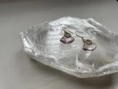 フローライト　ピアス　ハンドメイド　14kgf