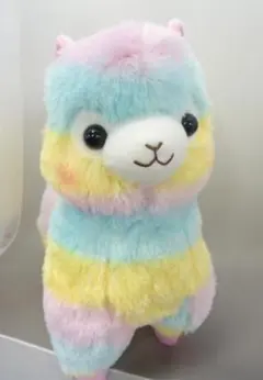 新品tt■アミューズアルパカッソ　レインボーBIG（玩具、おもちゃ、ぬいぐるみ