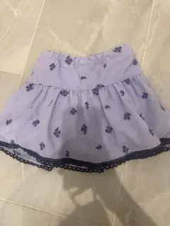 annasuimini 花柄スカート風キュロット　100cm ラベンダー