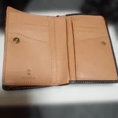ottostyle.jp 二つ折り財布 ブラック×ナチュナル色のサムネイル