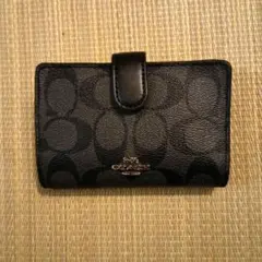 COACH ブラック 三つ折り財布