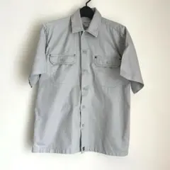 SMITH'S AMERICAN 半袖 シャツ グレー M 缶バッチ付のサムネイル