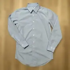 美品　UNIQLO スリムフィット　ワイシャツ　S サイズ　ライトブルー