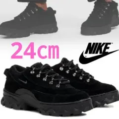 ナイキ ラハールLOW トリプルブラック 26.5cmスエード　箱なし ナイキ ラハールLOW トリプルブラック 26.5cmスエード 箱なし