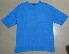 COMME CA ISM コムサイズム 半袖ニット麻