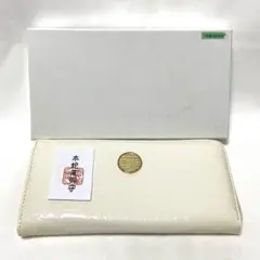 白蛇革 金運 長財布 ヘビ革 お守り 財布 箱付き