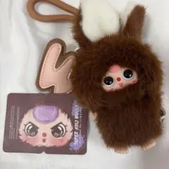 Babythree スーパーミニバニー　ブラウン　イニシャルW まとめ割あり