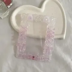 トレカケース　ホイップデコ　キラキラおしゃれ猫 ピンク