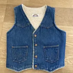 70年代 ラングラー Wrangler 虹タグ レインボータグ デニムボアベストのサムネイル