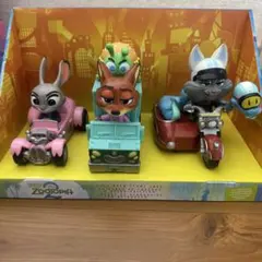 ズートピア2 プルバックカー セット Stunt Car ディズニー