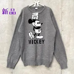 ［タグ付き］ディズニー ミッキーマウス ニット メンズ レディース LLサイズ