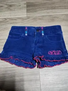 DAT フリル付きネイビーショートパンツ