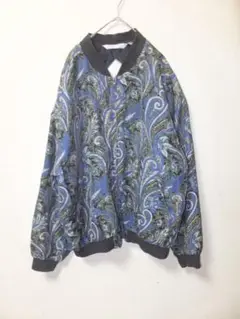 ROYALTY SILK ペイズリー シルクブルゾン L