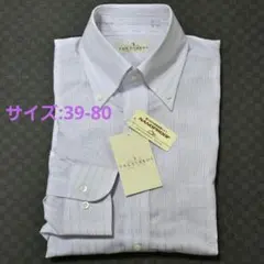 未使用 日本製 TRUSSARDI 長袖ワイシャツ 39-80 トミヤアパレルのサムネイル