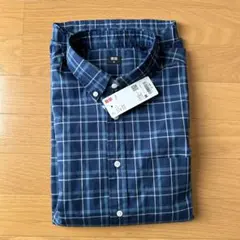 【未使用】　ユニクロ　チェックシャツ　長袖　メンズ　M