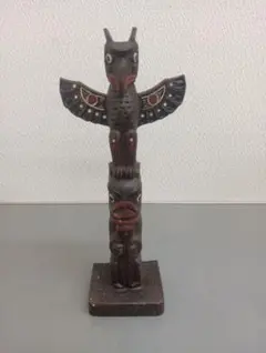 BOMA CANADA トーテムポール オブジェ インテリア 木製 ビンテージ