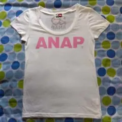【サマーセール価格】ANAP ロゴ 半袖Tシャツ ホワイト　レア商品❣️のサムネイル
