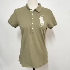 【レア】RALPH LAUREN 半袖 ポロシャツ L ビーズ ビッグポニー