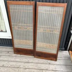 アンティーク建具 組子細工格子 透かし建具 襖 骨董品 欄間 みやび格子 瓢箪 アンティーク建具 組子細工格子 透かし建具 襖 骨董品 欄間 みやび格子