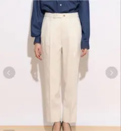 テーパードパンツ BABYLONE ホワイト