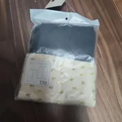 プティマイン　レギンスセット 120 リブ黒 花柄