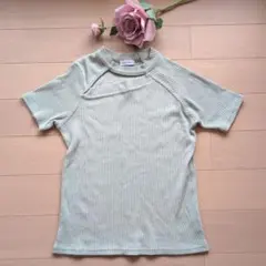 ２PINK リブ 半袖 ニット カットソー トップス Мのサムネイル