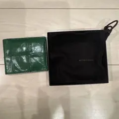 Bottega Veneta 二つ折り財布 グリーン