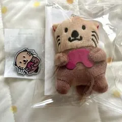 らこぽんぬいぐるみ マスコット ピンバッジ セット